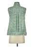CAbi 100% Polyester Tweed Green Sleeveless Blouse Size S - photo 2