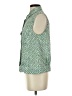 CAbi 100% Polyester Tweed Green Sleeveless Blouse Size S - photo 5