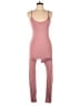 Capella Apparel Solid Pink Jumpsuit Size L - photo 1