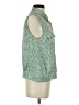 CAbi 100% Polyester Tweed Green Sleeveless Blouse Size S - photo 4