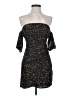 Selfie Leslie 100% Polyester Stars Black Cocktail Dress Size S - photo 1