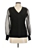 Sioni Black 3/4 Sleeve Blouse Size M - photo 1