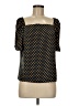 Ann Taylor 100% Polyester Gold Short Sleeve Blouse Size M - photo 1