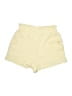 Shein 100% Polyester Solid Yellow Shorts Size M - photo 1