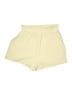 Shein 100% Polyester Solid Yellow Shorts Size M - photo 2