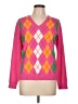 Lilly Pulitzer 100% Cotton Argyle Pink Pullover Sweater Size L - photo 1