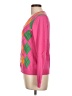 Lilly Pulitzer 100% Cotton Argyle Pink Pullover Sweater Size L - photo 5