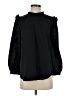 J.Crew 100% Polyester Black Long Sleeve Blouse Size XS - photo 1