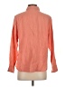L.L.Bean 100% Linen Orange Long Sleeve Blouse Size S - photo 2