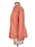 L.L.Bean 100% Linen Orange Long Sleeve Blouse Size S - photo 5