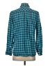 J.Crew 100% Cotton Checkered-gingham Teal Long Sleeve Button-Down Shirt Size 4 - photo 2