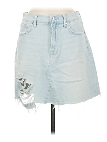 7 For All Mankind Denim Skirt (view 1)
