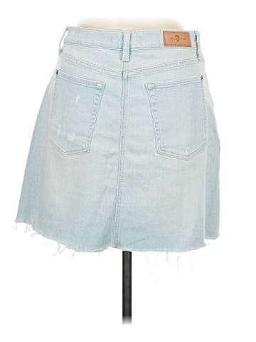 7 For All Mankind Denim Skirt (view 2)