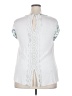 Daniel Rainn 100% Rayon White Short Sleeve Blouse Size 2X - photo 2