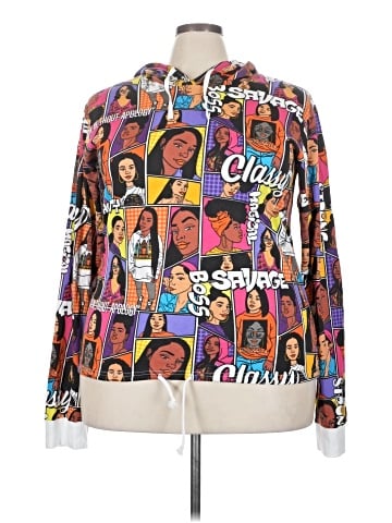 ON FIRE Zip Up Hoodie (view 1)
