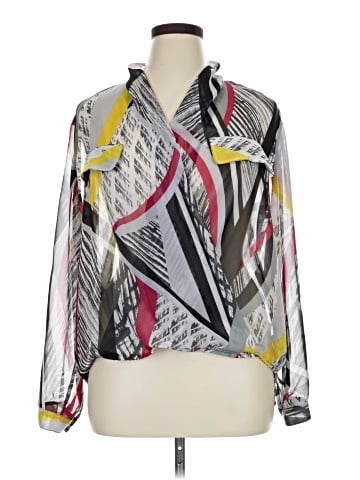 Bisou Bisou Long Sleeve Blouse (view 1)