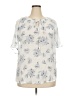Ember Ivory Short Sleeve Blouse Size 2X - photo 1