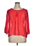 Jessica Simpson 100% Polyester Red 3/4 Sleeve Blouse Size XL - photo 1