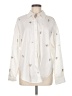 Express White Ivory Long Sleeve Button-Down Shirt Size M - photo 1