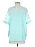 Vince Camuto Teal Short Sleeve Blouse Size S - photo 2
