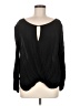 Ella Moss 100% Rayon Black Long Sleeve Blouse Size M - photo 1