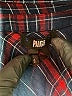 Paige 100% Viscose Plaid Red Long Sleeve Button-Down Shirt Size S - photo 7
