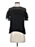 J.Crew Black Short Sleeve Silk Top Size 2 - photo 1