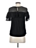 J.Crew Black Short Sleeve Silk Top Size 2 - photo 2