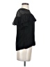 J.Crew Black Short Sleeve Silk Top Size 2 - photo 4