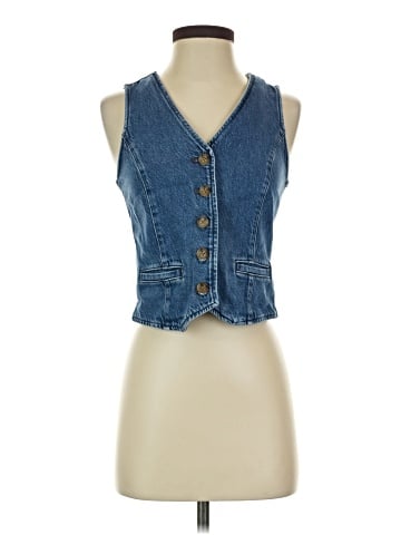 J.Crew Factory Store Denim Vest (view 1)