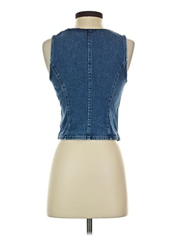 J.Crew Factory Store Denim Vest (view 2)