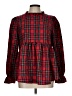 Shein Red Long Sleeve Blouse Size L - photo 1