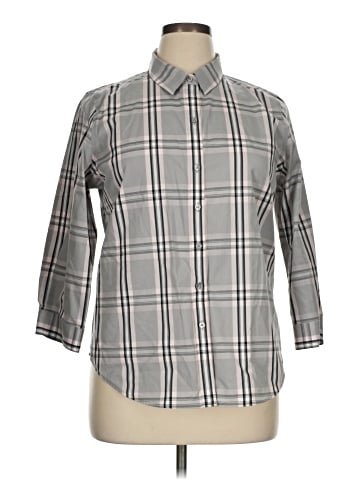 Coldwater Creek 3/4 Sleeve Button-Down Shirt (view 1)