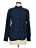 Madewell 100% Cotton Checkered-gingham Blue Long Sleeve Button-Down Shirt Size M - photo 1