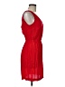 MNG 100% Viscose Solid Red Cocktail Dress Size 8 - photo 4