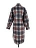 Zara 100% Polyester Gray Coat Size S - photo 2
