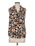 Who What Wear 100% Polyester Orange Sleeveless Blouse Size M - photo 1