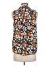 Who What Wear 100% Polyester Orange Sleeveless Blouse Size M - photo 2