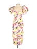 Rhode 100% Cotton Print Yellow Cocktail Dress Size 0 - photo 1