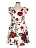 B. Smart Floral Ivory Cocktail Dress Size 13 - 14 - photo 1