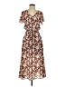 Sienna Sky 100% Polyester Floral Brown Casual Dress Size XS - photo 1