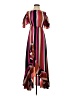 VICI 100% Polyester Stripes Burgundy Casual Dress Size XS - photo 1
