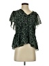 Madewell 100% Polyester Green Short Sleeve Blouse Size S - photo 1