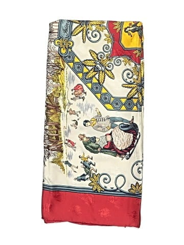 Hermès Joies D'Hiver Jacquard Silk Scarf 90  (view 2)