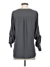 Express 100% Polyester Gray 3/4 Sleeve Blouse Size S - photo 2