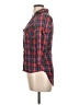 Bongo Plaid Red 3/4 Sleeve Button-Down Shirt Size L - photo 5
