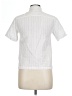 Zara Stripes White Short Sleeve Button-Down Shirt Size 10 - photo 2