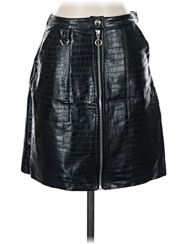 Yessica Faux Leather Skirt (view 1)