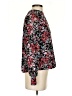Luna 100% Polyester Floral Black Long Sleeve Blouse Size S - photo 4