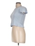 Caution to the Wind Blue Short Sleeve Top Size L - photo 1